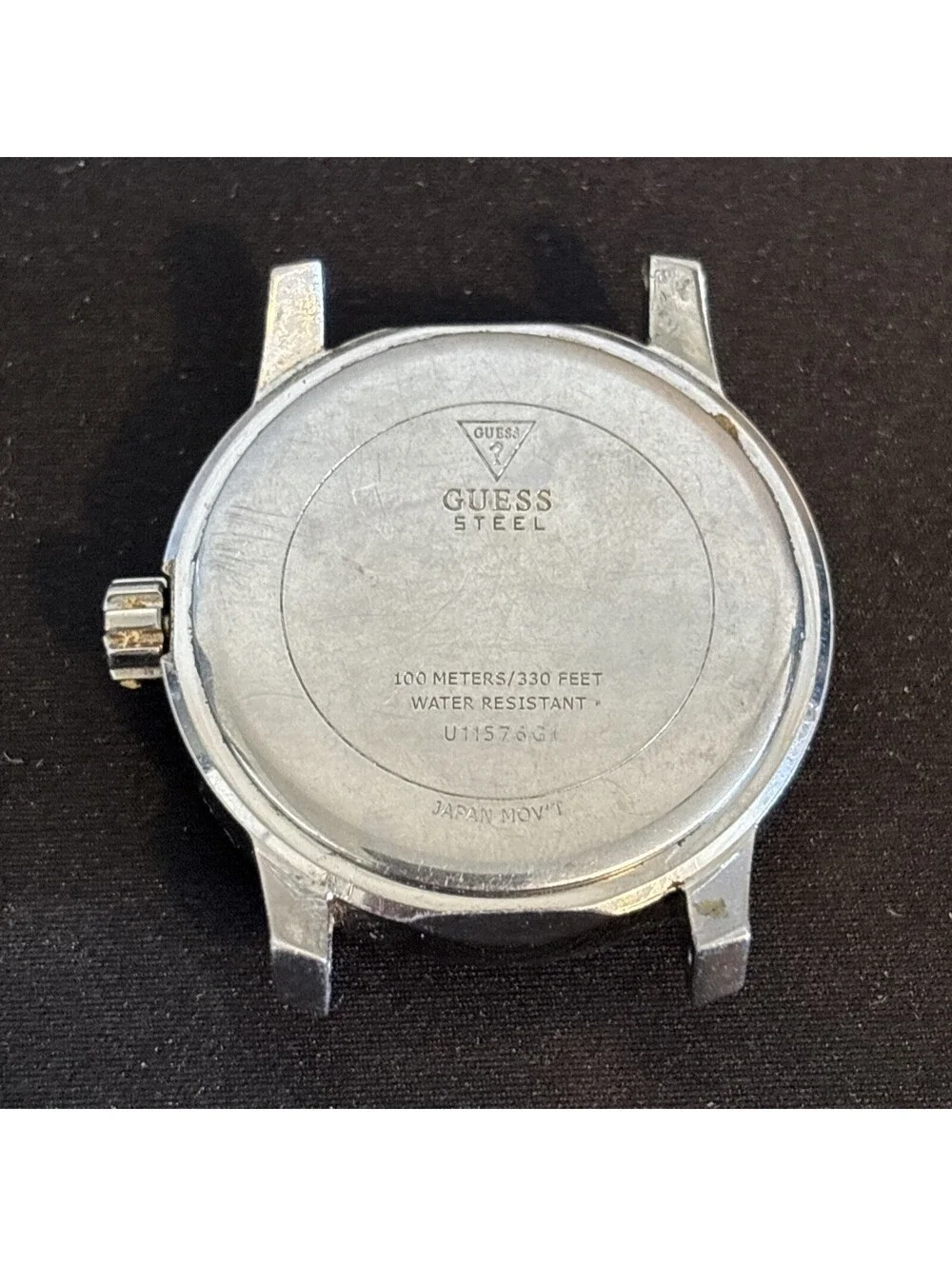 Guess stainless steel caseback engraved with the model number U11576G1 untested